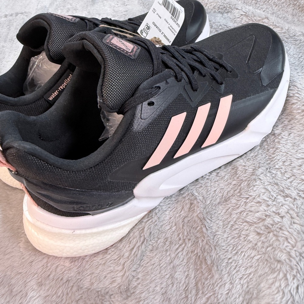 Adidas Running Shoes GX3555 Black Pink Guard Water Repellent Mens Size 7 - Picture 3 of 10